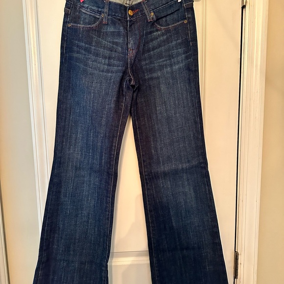 Paper Denim & Cloth Trouser Leg Dark Wash Jean Size 0/25 - Picture 5 of 6